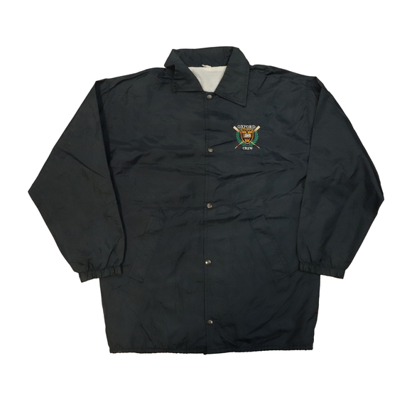 Other - Vintage Oxford Crew Embroidered Snap-Front Coach Jacket Size XL